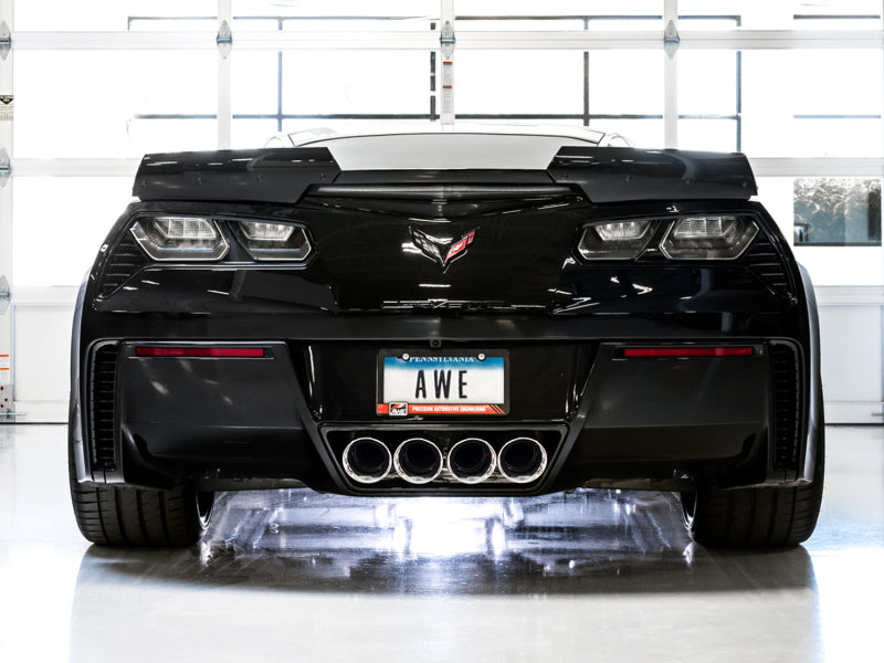 AWE Tuning 3020-42073 14-19 Chevy Corvette C7 Z06/ZR1 (w/AFM) Track Edition Axle-Back Exhaust w/Chrome Tips
