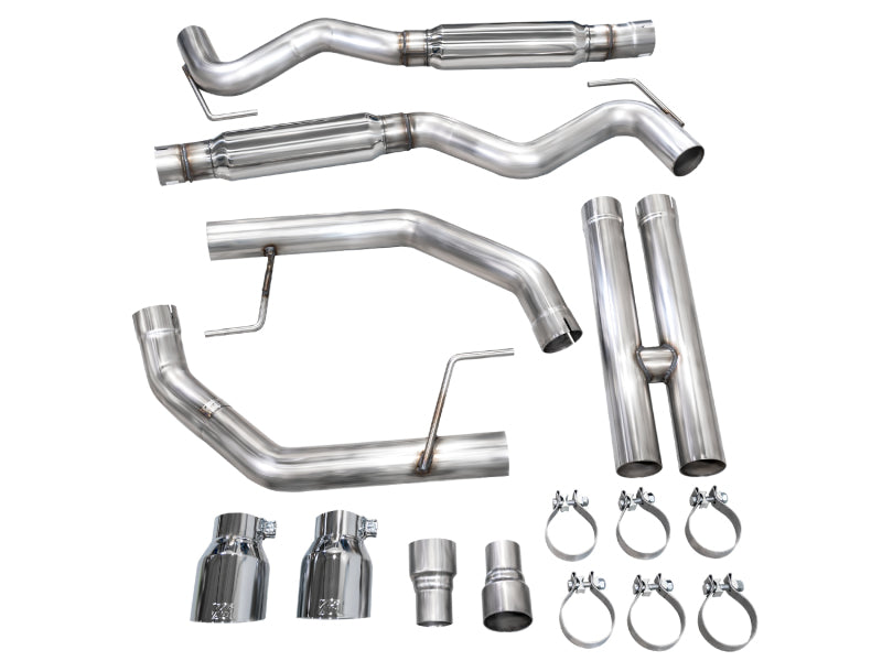 AWE Tuning 3020-32650 AWE 2024 Ford Mustang GT Fastback S650 RWD Track Edition Catback Exhaust w/ Dual Chrome Silver Tips