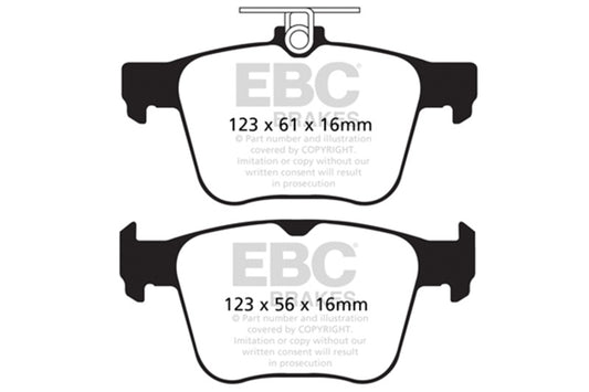 EBC DP52173NDX 2014+ Audi S3 Bluestuff Rear Brake Pads