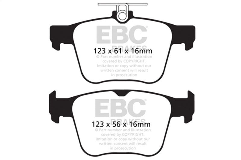 EBC DP42173R 14-20 Audi S3 2.0 Turbo Yellowstuff Rear Brake Pads