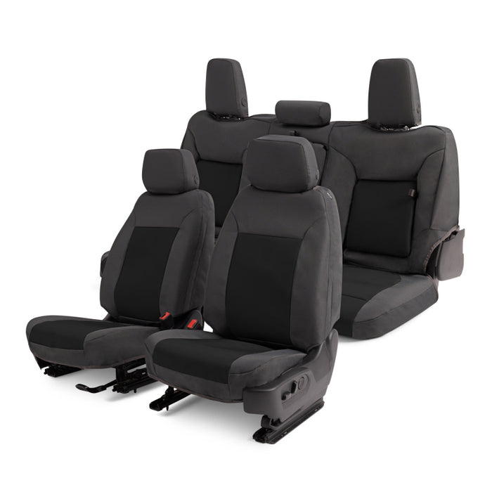 Covercraft GTC4139ENCB 19-24 Chevrolet Silverado Endura PrecisionFitSecond Row Seat Covers - Charcoal/Blk
