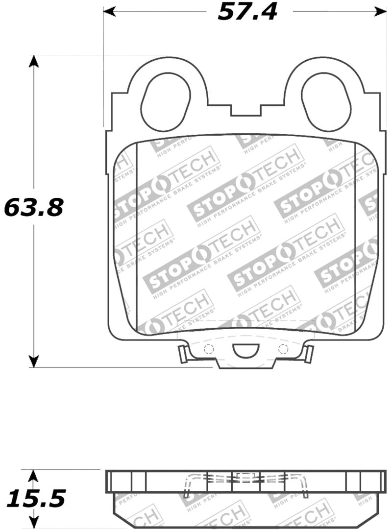 Stoptech 309.07710 StopTech Performance 98-05 Lexus GS 300/350/400/430/450H / 00-05 IS250/300/350 Rear Brake Pads