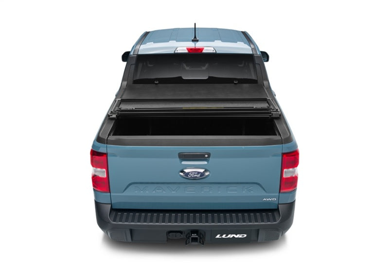 LUND 969380 Lund 22-23 Ford Maverick (4.5ft Bed) Hard Fold Tonneau Cover - Black