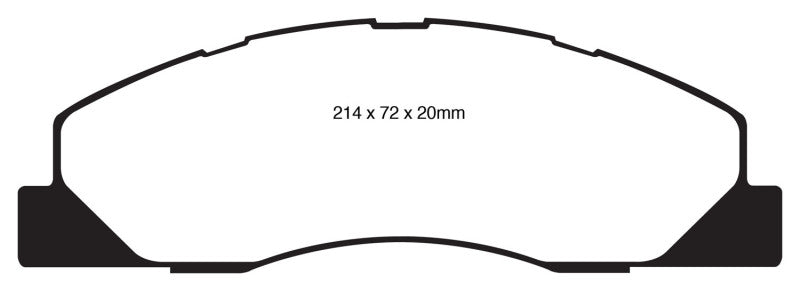 EBC DP61847 09-11 Dodge RAM 2500 Pick-up 5.7 2WD/4WD Greenstuff Front Brake Pads