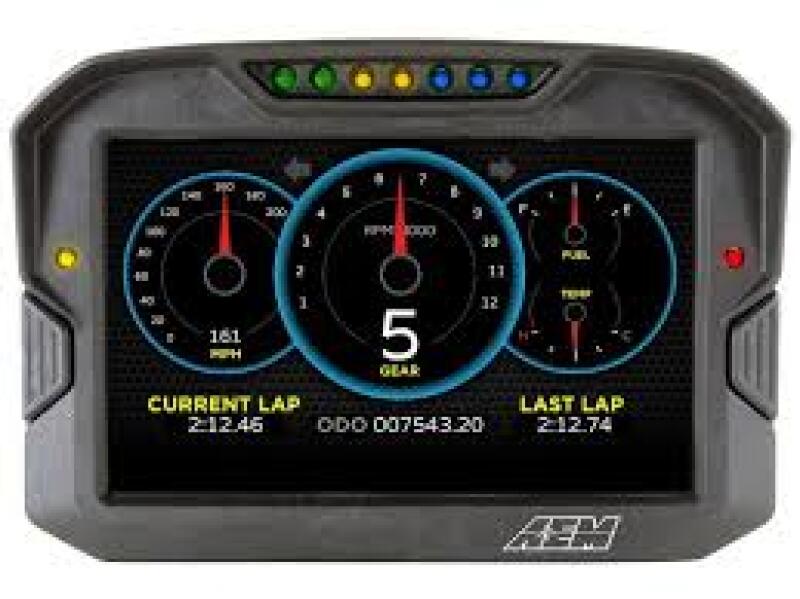 AEM 30-5703 CD-7 Logging GPS Enabled Race Dash Carbon Fiber Digital Display w/o VDM (CAN Input Only)