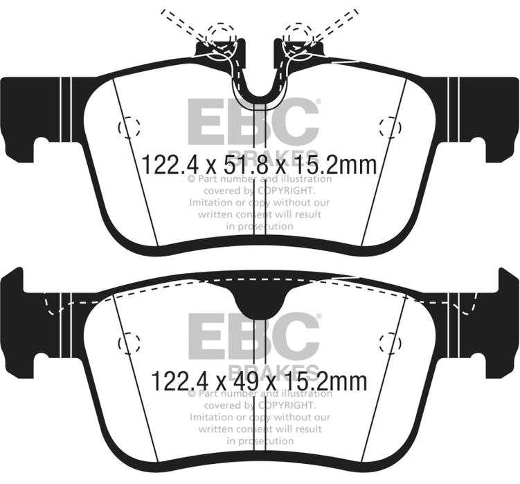 EBC DP32306C 2017+ Volvo S90 2.0L Turbo Redstuff Rear Brake Pads