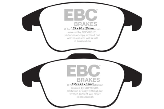 EBC DP21997 15-19 Audi Q3 2.0 Turbo Greenstuff Front Brake Pads