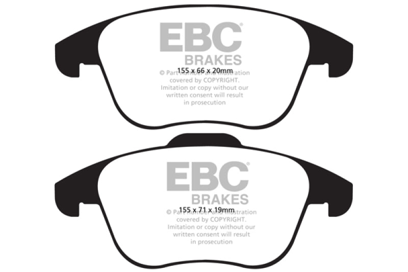 EBC DP21997 15-19 Audi Q3 2.0 Turbo Greenstuff Front Brake Pads