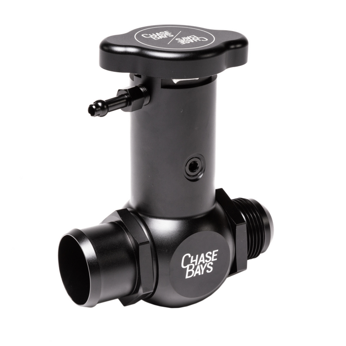 Chase Bays CB-IFN-20AN-150-RADCAP-A -20AN / 1.50in (38mm) Normal Hose Raised Inline Filler Neck w/Cap