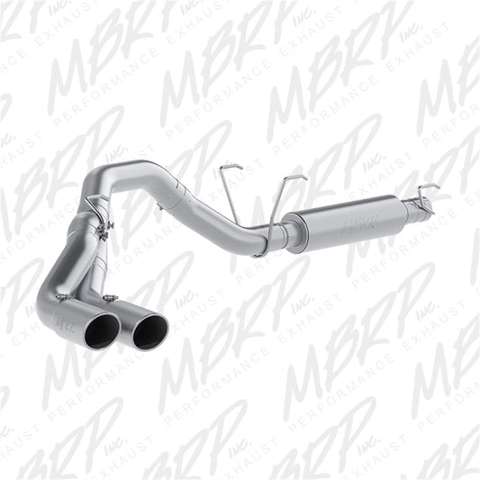MBRP S5150AL 14-16 RAM 2500/3500 6.4L 4in AL Single Side Dual Outlet Cat Back Exhaust
