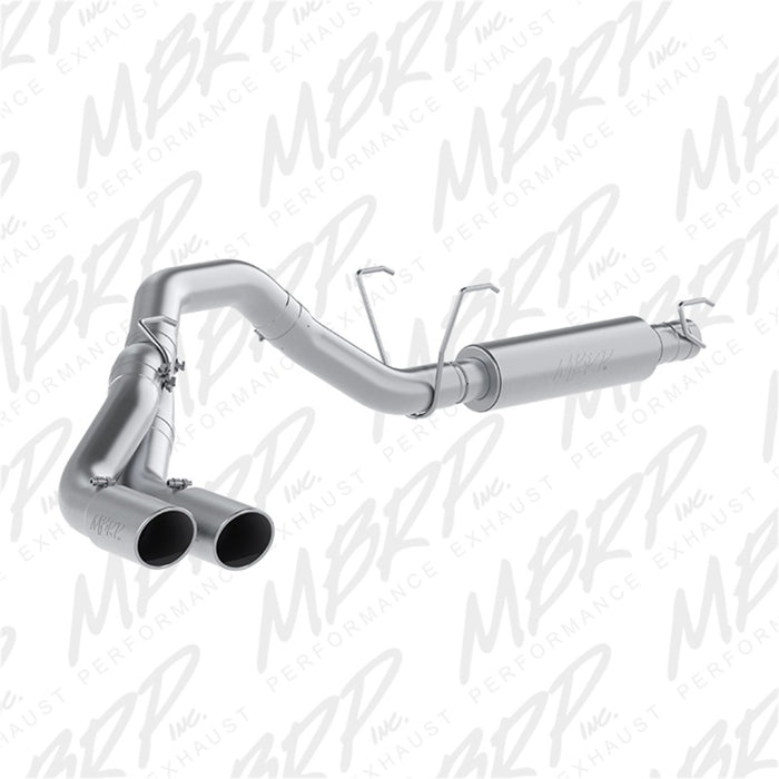 MBRP S5150AL 14-16 RAM 2500/3500 6.4L 4in AL Single Side Dual Outlet Cat Back Exhaust