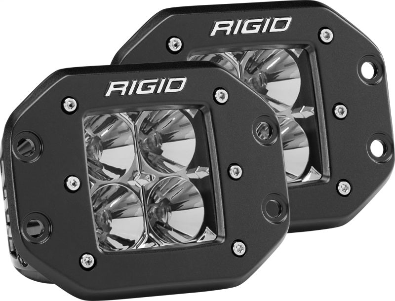 Rigid Industries 212113 Dually - Flush Mount - Flood - Set of 2