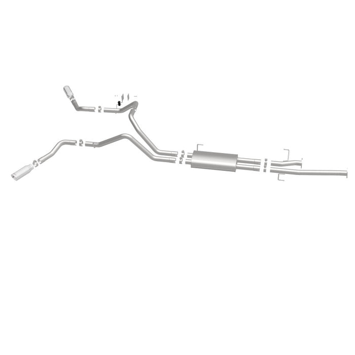 Magnaflow 19232 MagnaFlow Cat-Back 10-15 Toyota Tundra SC LB / CC SB 4.6L/5.7L V8 SS 2.5 Dual Split Rear 4in Tip