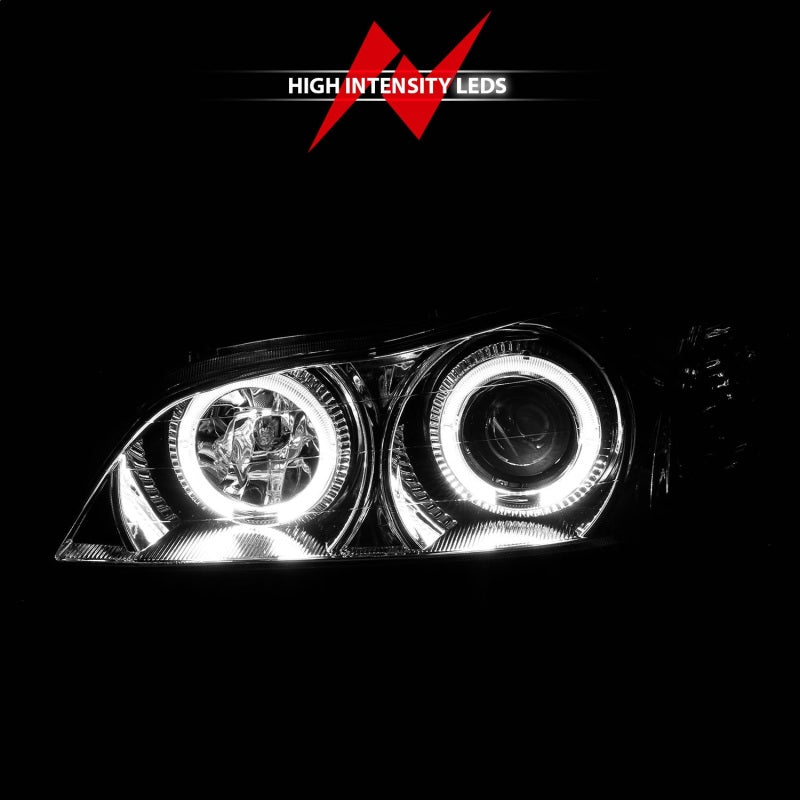 ANZO 121078 2000-2004 Infiniti I30 Projector Headlights w/ Halo Chrome