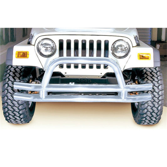 Rugged Ridge 11563.01 3-In Double Tube Front Bumper SS 76-06 Models