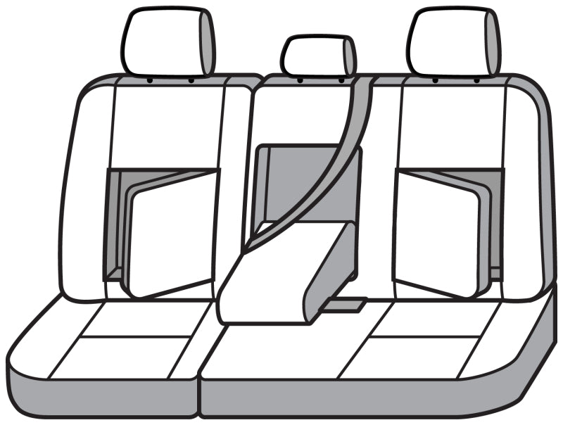 Covercraft SSC8486COBK 19-24 Chevrolet Silverado Carhartt Super Dux SeatSaverSecond Row Seat Covers - Blk