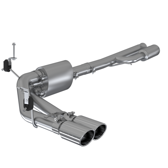 MBRP S5092304 2019+ Chevrolet Silverado 1500 4.5L/5.3L Pre-Axle Dual Side Exite w/ 4in OD Tip- T304