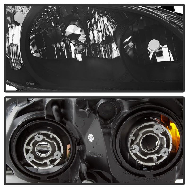 SPYDER 9042706 xTune 04-05 Honda Civic (Excl Hatchback/Si) OEM Style Headlights - Black (HD-JH-HC04-4D-AM-BK)