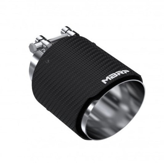 MBRP T5180CF Universal Carbon Fiber Dual Wall Tip 4.5in OD/3in Inlet/6.13in L