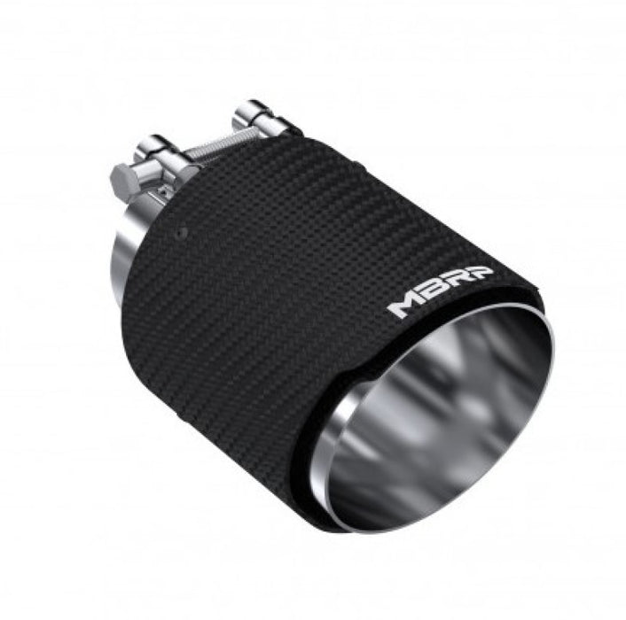 MBRP T5180CF Universal Carbon Fiber Dual Wall Tip 4.5in OD/3in Inlet/6.13in L