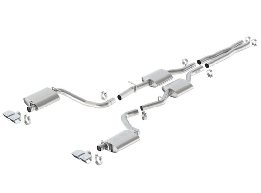 Borla 140627 15-16 Dodge Challenger R/T 5.7L Dual Rectangle Angle Cut Dual Split Rear Exit S-Type Exhaust