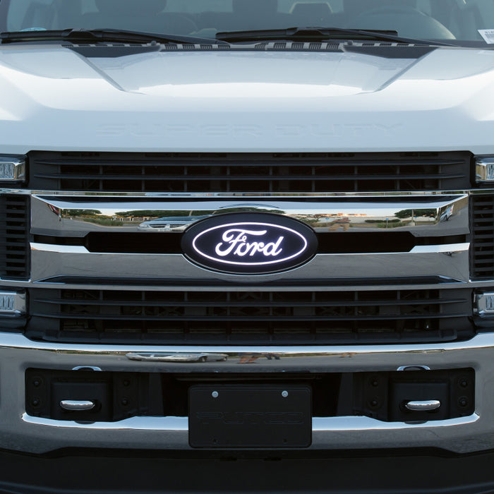 Putco 92801 17-19 Ford SuperDuty Front Luminix Ford LED Emblem - w/ Camera CutOut
