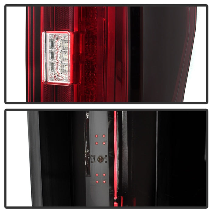 SPYDER 5085634 Spyder 17-18 Ford F-250 SD (w/Blind Spot Sens) LED Only Tail Lights - Red Clr (ALT-YD-FS17BS-LED-RC)