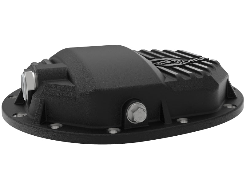 aFe 46-71120B Power Pro Series AAM 9.5/9.76 Rear Diff Cover Black w/Mach Fins 14-19 GM Silverado/Sierra 1500