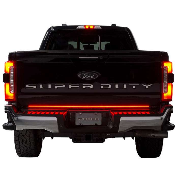 Putco 9203060-26 2024 Ford SuperDuty F-250 60In Direct Fit Red Blade Kit Tailgate Bars w/ LED Taillamps