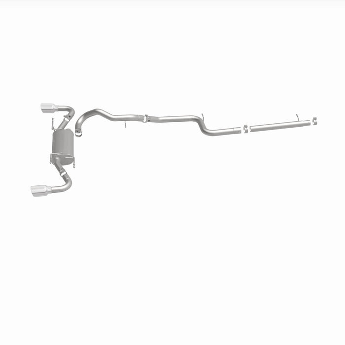 Magnaflow 15146 MagnaFlow 10-12 Mazda 3 L4 2.5L Hatchback Split Rear Exit Stainless Cat Back Performance Exhaust