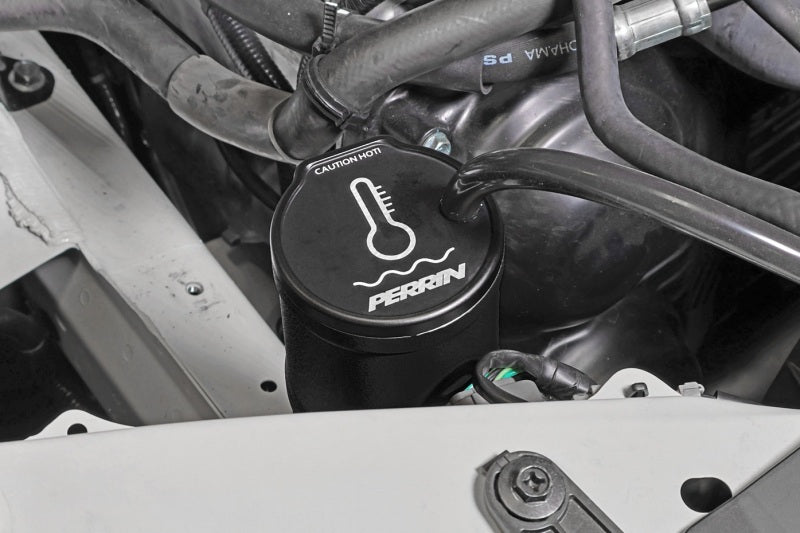 Perrin Performance ASM-ENG-505BK PERRIN 02-25 Subaru WRX / 04-21 STI / 13-25 BRZ/GR86/FRS/86 Coolant Overflow Tank - Black
