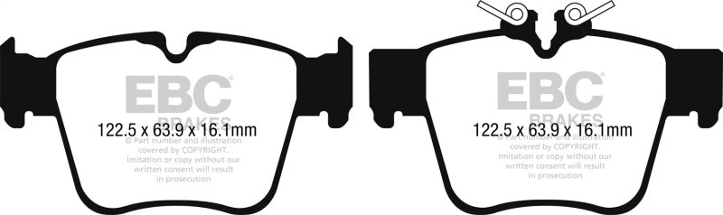 EBC DP32270C 2015+ Mercedes-Benz C300 (W205) 2.0L Turbo AMG Sport Pkg Redstuff Rear Brake Pads