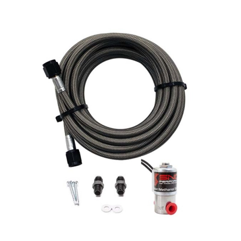 Snow Performance SNO-40012-BRD Braided SS Line Trunk Mount Upgrade (4AN SS Braided Line Systems)