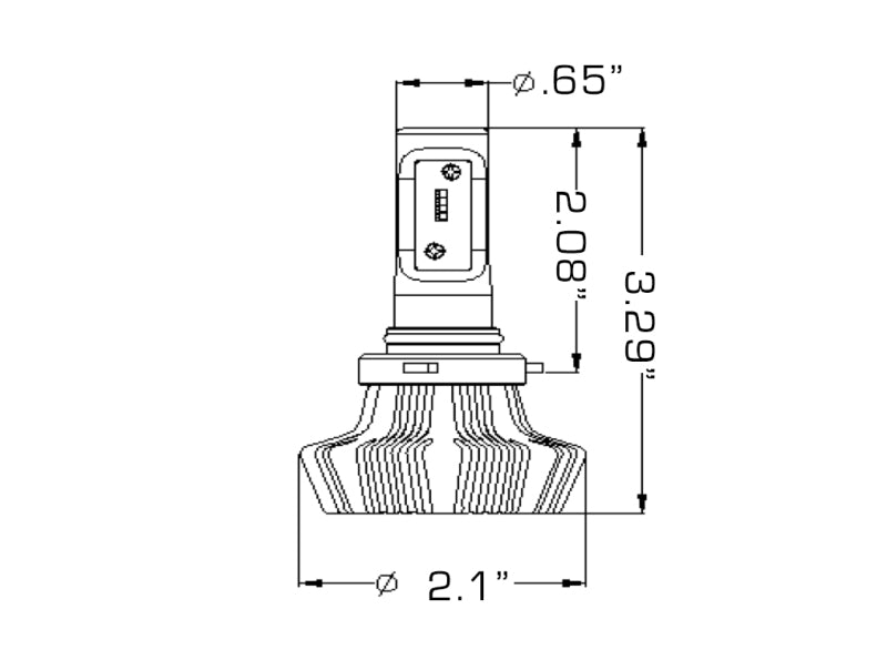 ORACLE Lighting 5239-001 Oracle 9005 4000 Lumen LED Headlight Bulbs (Pair) - 6000K