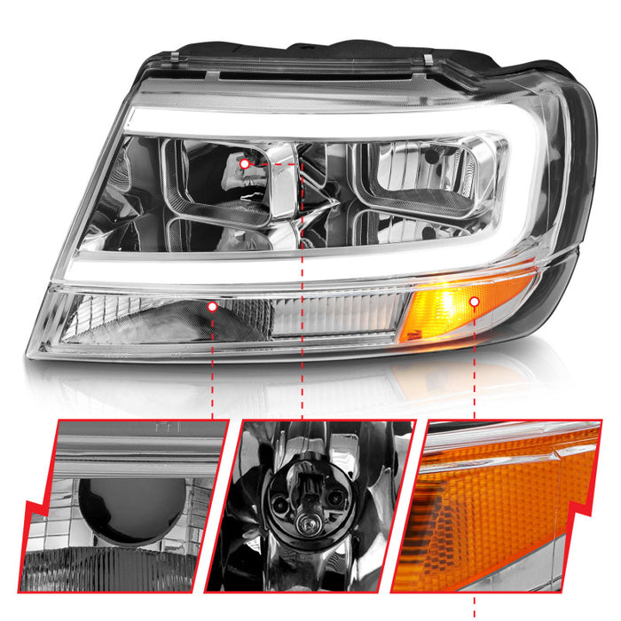 ANZO 111538 ANZ Crystal Headlights