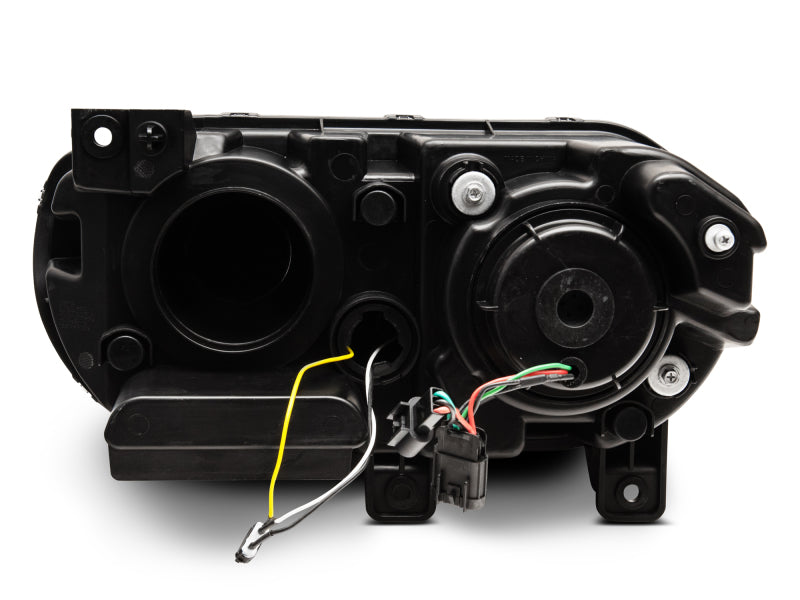 Raxiom CH3761 08-14 Dodge Challenger Halo Projctr Headlights w/Sequential Turn Signals-Blk Hsng(Clear Lens)