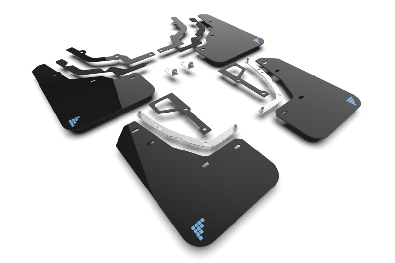 Rally Armor MF117-BAT-BLK-PBL 2025 Hyundai Ioniq 5 N Black UR Mud Flap Light Blue Battery Logo