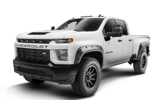Bushwacker 48146-08 19-21 Chevrolet Silverado 2500 / 3500 HD (Excl. Dually) Forge Style Flares 4pc - Black
