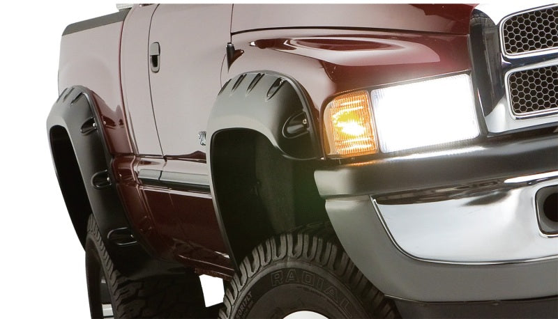 Bushwacker 50907-02 02-08 Dodge RAM 1500 Fleetside Pocket Style Flares 4pc 75.9/76.3/97.9in Bed - Black
