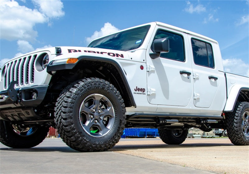 N-Fab J194TRKRS4 RKR Step System 2019 Jeep Wrangler JT 4 Door Truck Full Length - Tex. Black - 1.75in