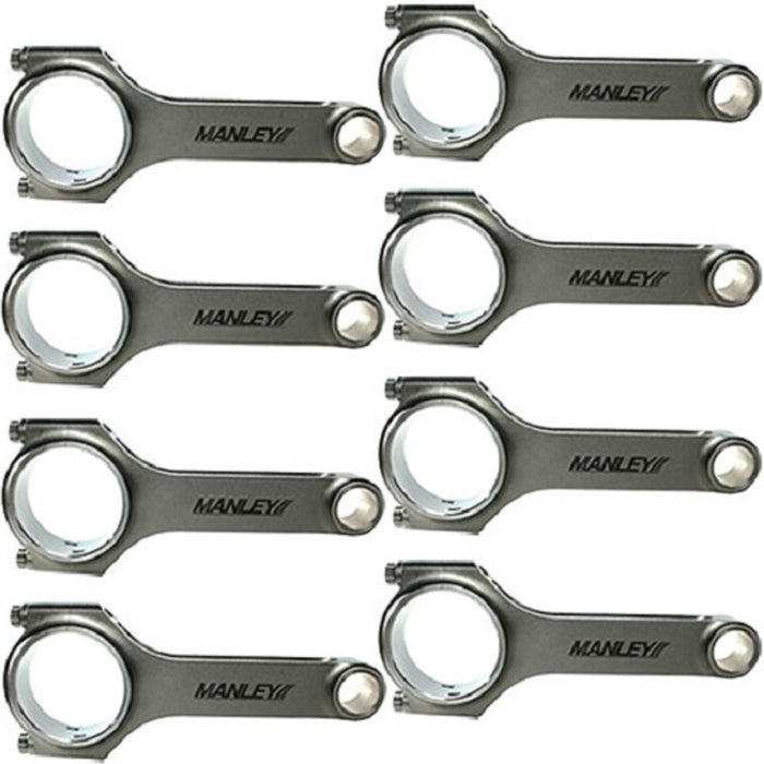 Manley MAN15051R-8 6.125 4340 H-Beam Rod Set - GM LS