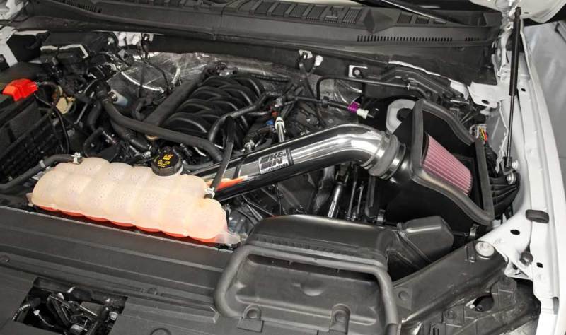 K&N Engineering 77-2591KP K&N 15 Ford F150 5.0L V8 F/I High Flow Performance Intake Kit