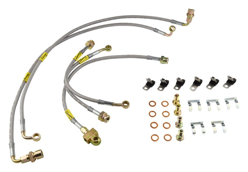 Goodridge 14175 00-06 Chevrolet Tahoe (w/Rear Disc w/o Stabila Trak) Stainless Steel Brake Line Kit