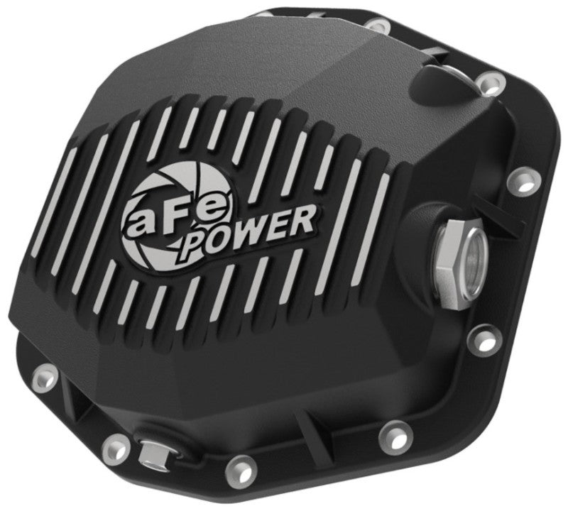 aFe 46-71290B POWER 2021 Ford Bronco w/ Dana M220 Differential Cover Black Street Series w/ Machined Fins
