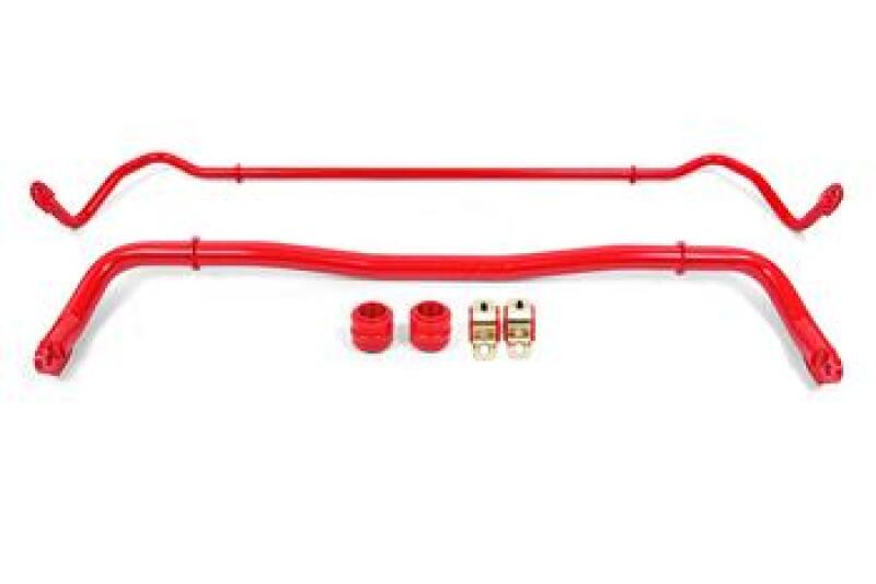 BMR Suspension SB110R BMR 08-20 Dodge Challenger Front/Rear Sway Bar Kit w/ Bushings - Red