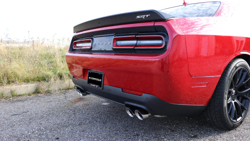CORSA Performance 14989 Corsa 2015-2023 Dodge Challenger Hellcat Dual Rear Exit Extreme Exhaust w/ 3.5in Polished Tips