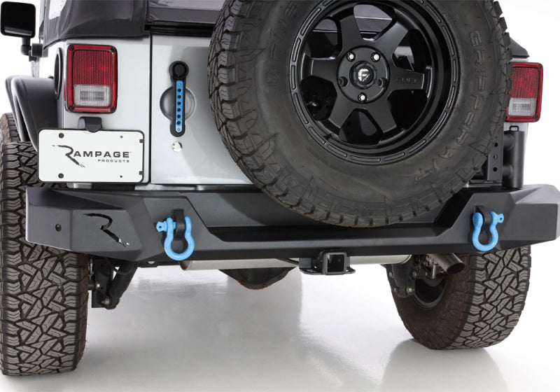 Rampage 99619 07-18 Jeep Wrangler JK (Incl. Unlimited) Trailguard Rear Bumper - Black