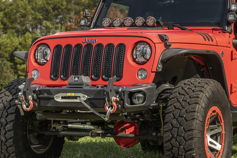 Rugged Ridge 11549.11 07-18 Jeep Wrangler JK Arcus Front Bumper Set w/Tray & Hooks