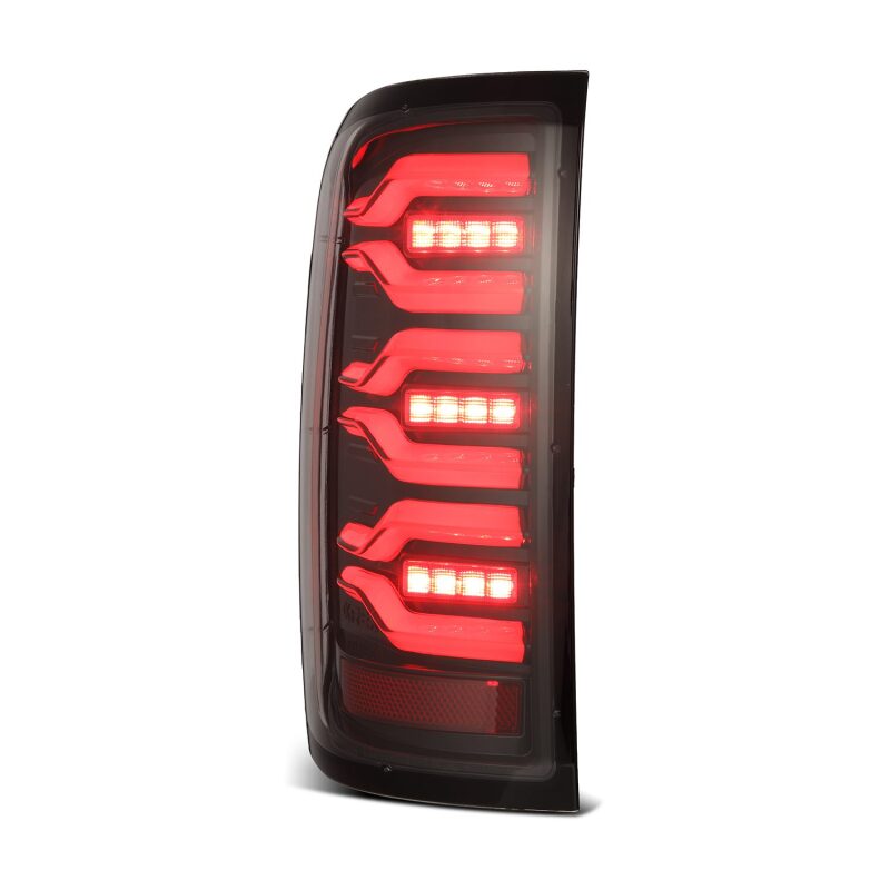 AlphaRex 620040 14-18 Chevy Silverado 1500 Luxx-Series LED Tail Lights Alpha-Black w/Activ Light/Seq Signal