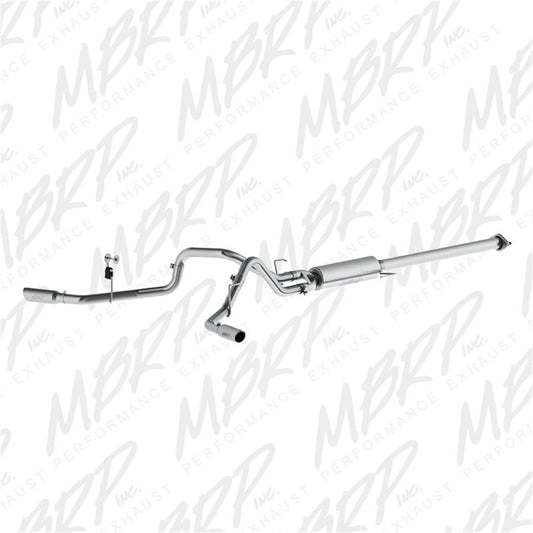 MBRP S5254AL 2015 Ford F-150 2.7L / 3.5L EcoBoost 2.5in Cat Back Dual Side Split Alum Exhaust System
